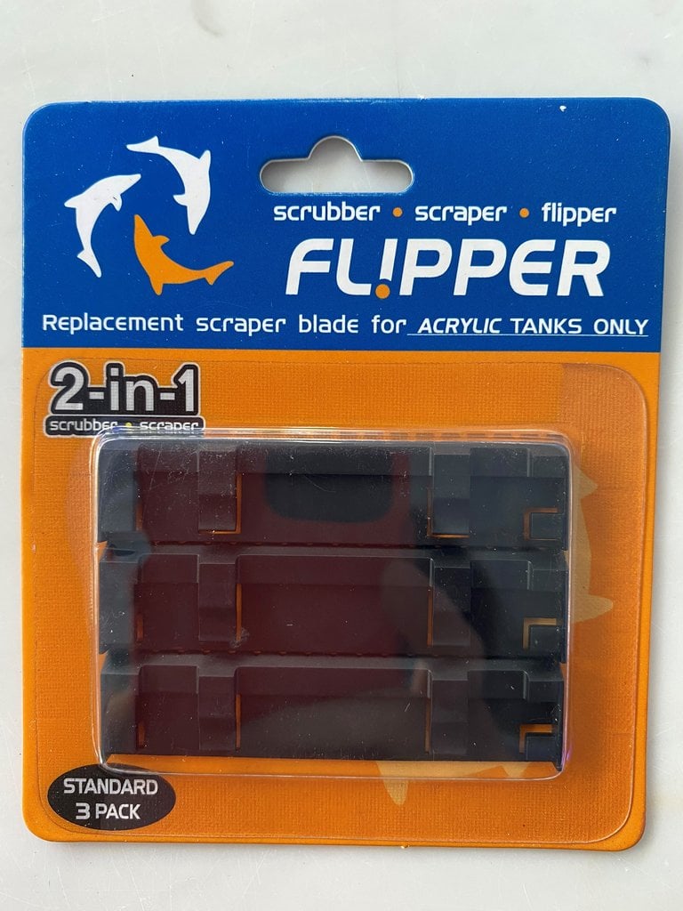 FLIPPER REPLACEMENT BLADE FOR ACRYLIC TANK ONLY 3 PCS