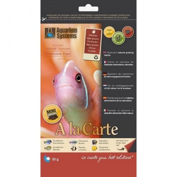 AQUARIUM SYSTEMS ALA CARTE OMNIVORE DIET 30G(MEDIUM)