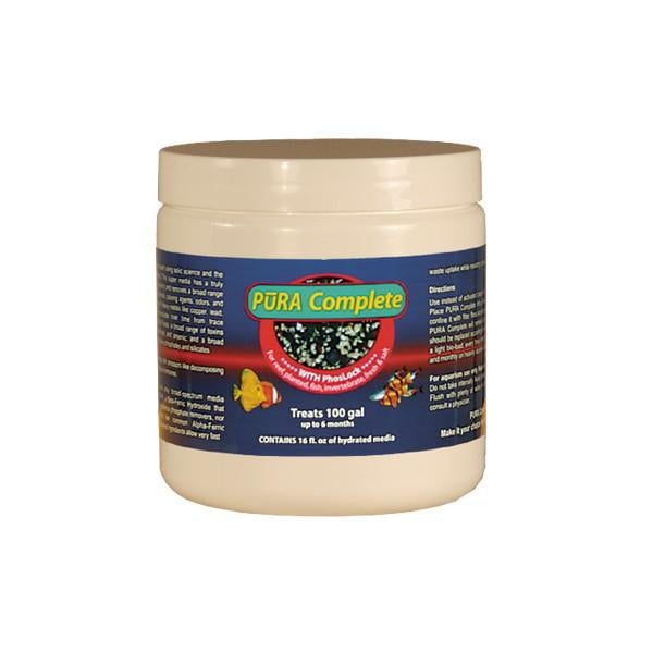 PURA COMPLETE CARBON, PHOSLOCK, ZEOLITE BLEND 16 FL. OZ TREATS