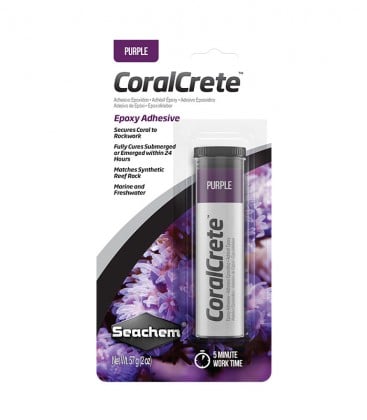 SEACHEM CORALCRETE EPOXY ADHESIVE - PURPLE (SC-3122)