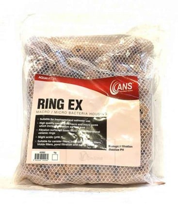 ANS EX RING (RED) 1KG BIO FILTER MEDIA