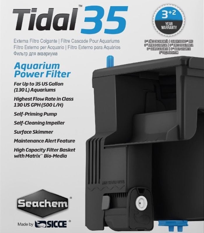 SEACHEM TIDAL 35 AQUARIUM POWER FILTER (SC-6588)