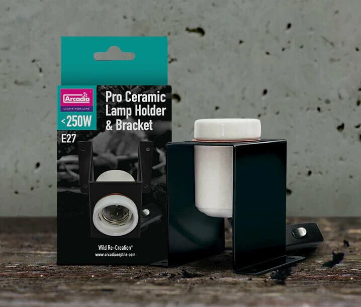 Arcadia Pro Ceramic Lamp Holder & Bracket