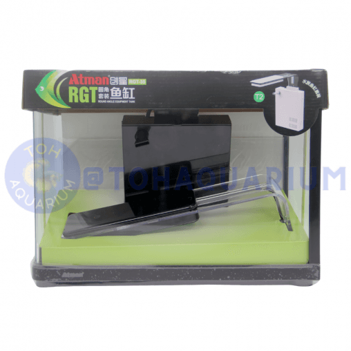 Atman RGT 35.4x18.4x26cm Round Tank Set Black