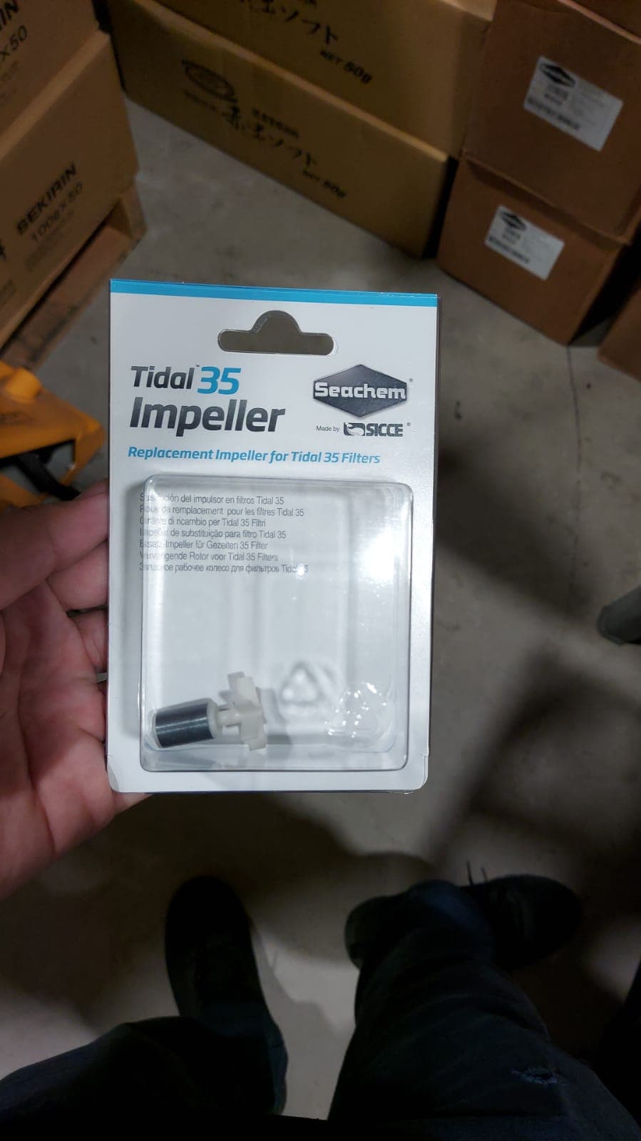 Tidal Seachem 35 Power Filter Replacement Pump Impeller