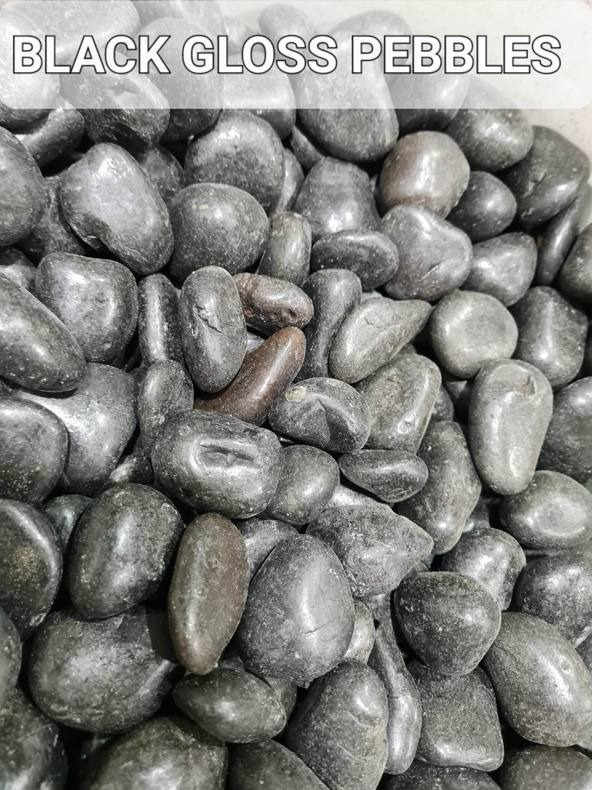 Black Gloss Pebbles