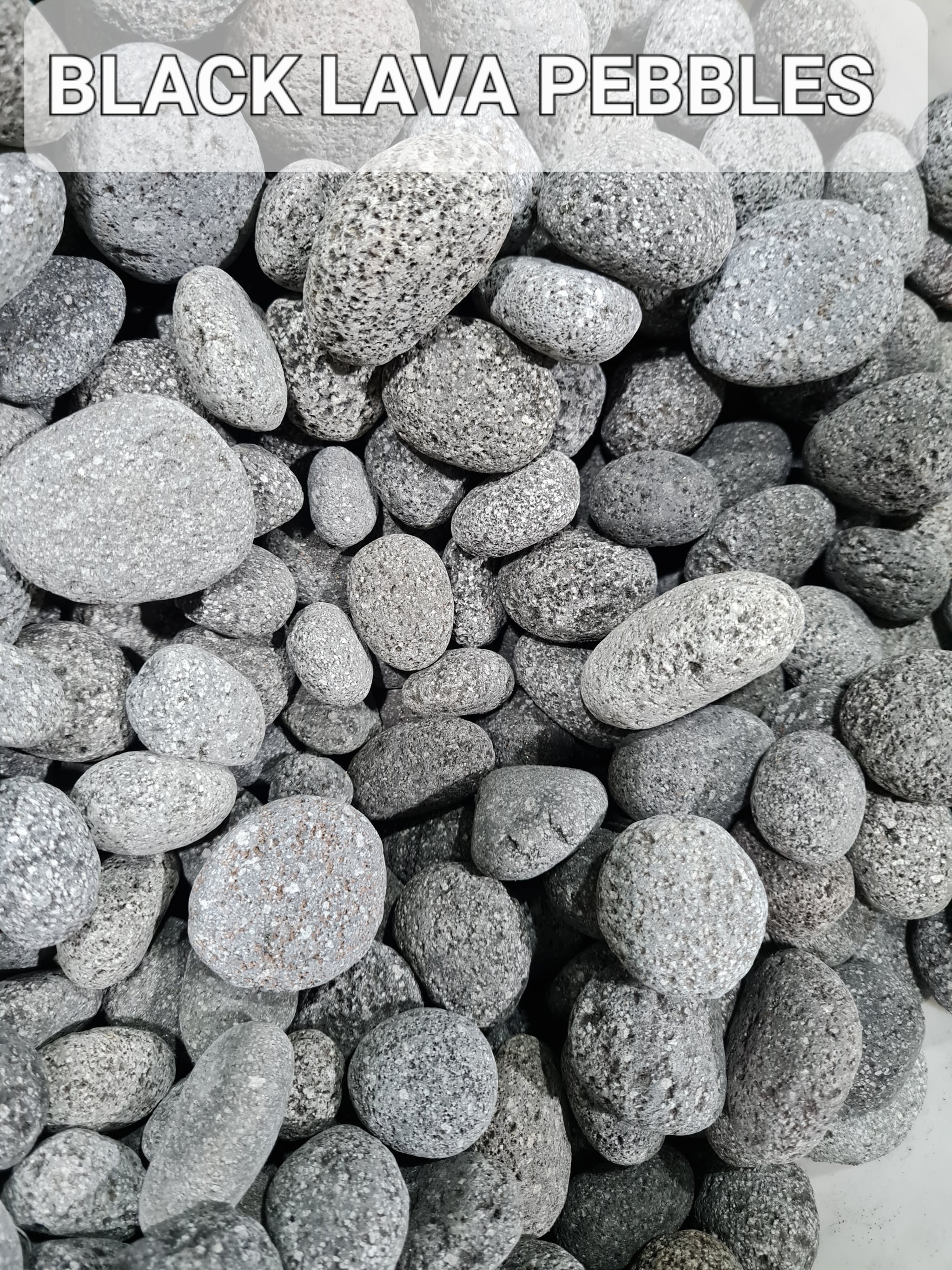 Black Lava Pebbles
