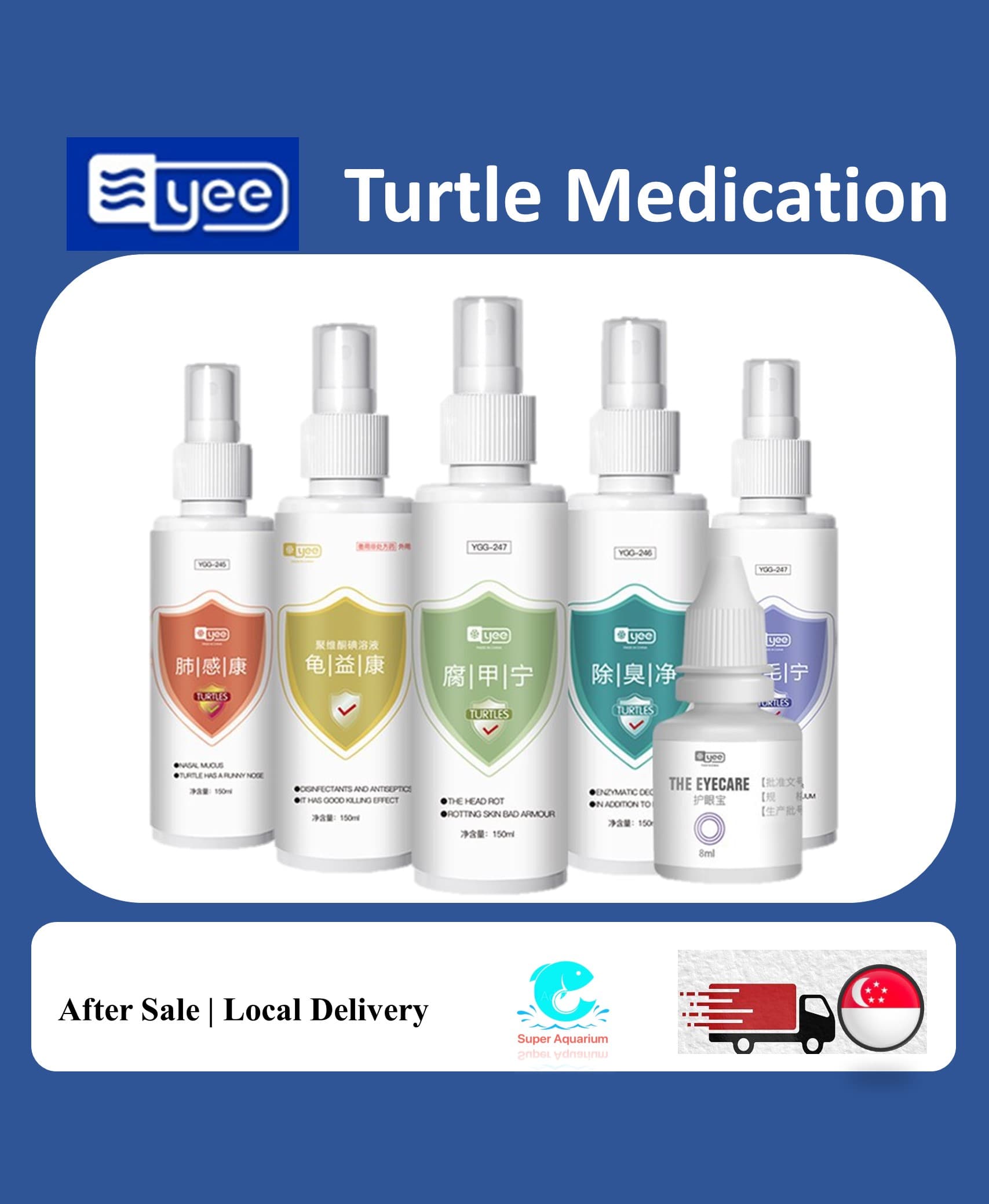 YEE turtle terrapin medication maintenance kit
