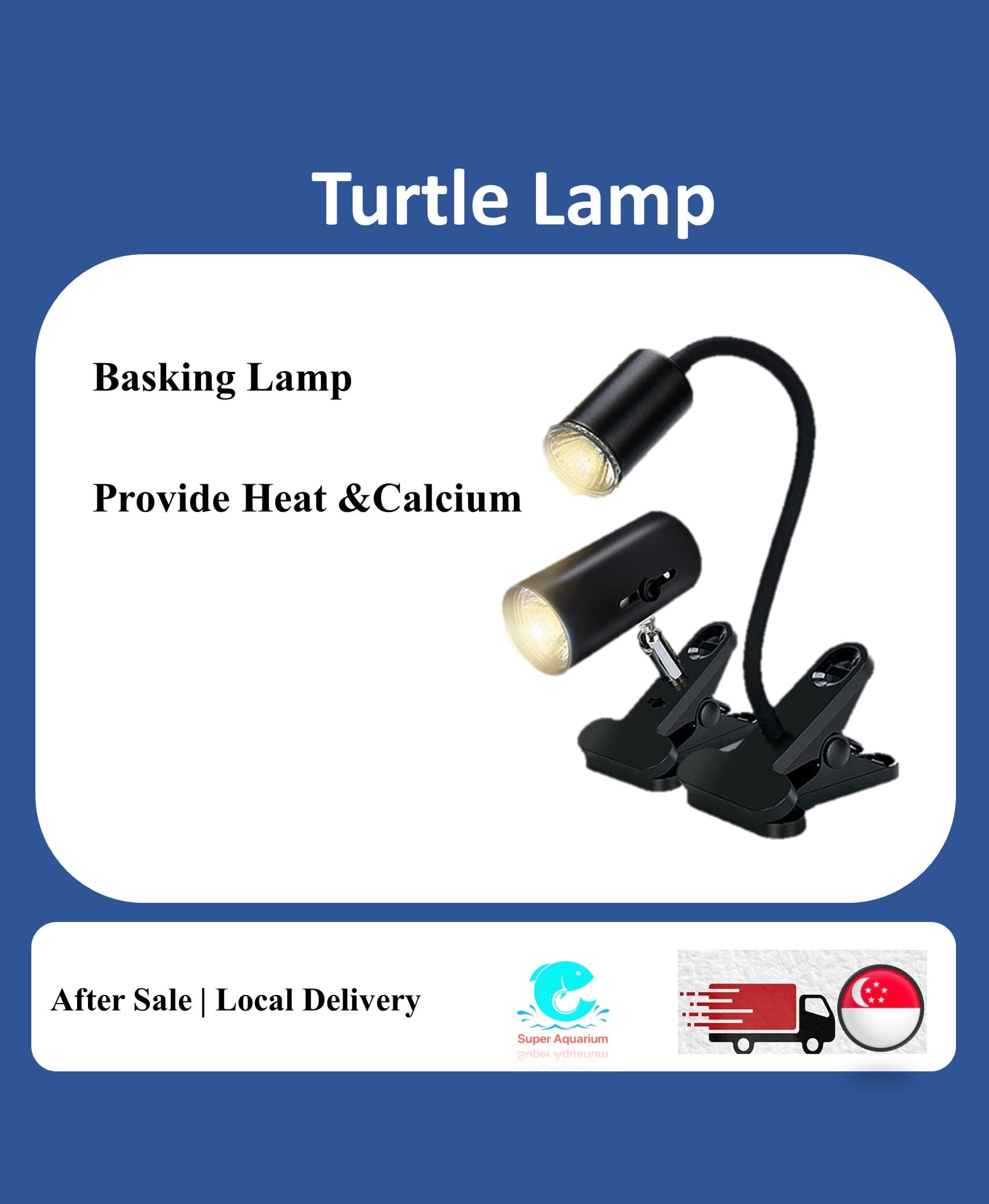 uvb+ uva 3.0 basking clip on light for turtle/ tortoise/ red ear slider/reptile basking lamp kit