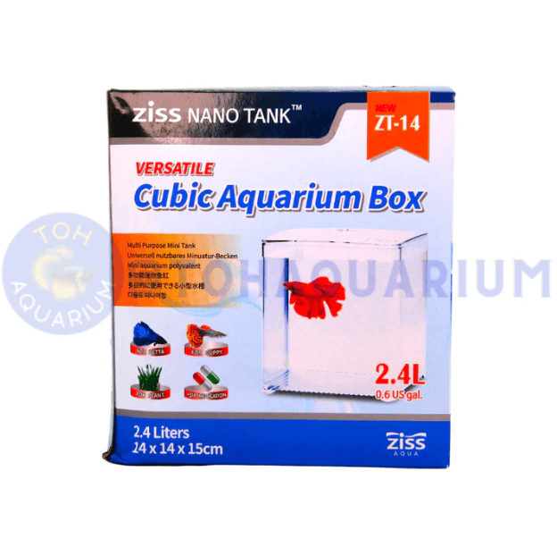 Ziss Nano Tank Versatile Cubic Aquarium Box 2.4L