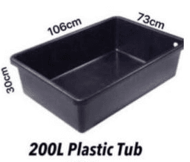200L Plastic Tub