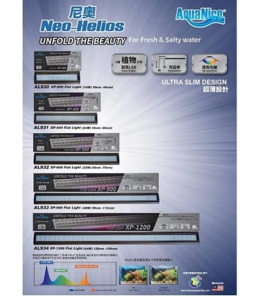 Aquanice Neo-Helios Ultra Slim XP-1200 Flat Light 64W