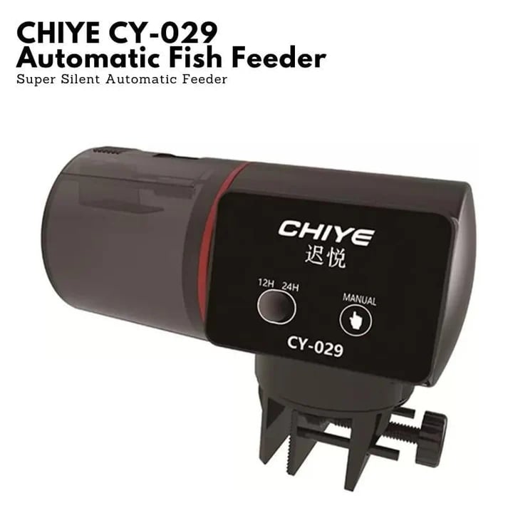 CHIYE CY-029 Automatic Fish Feeder: Programmable Digital Aquarium Food Dispenser with Timer