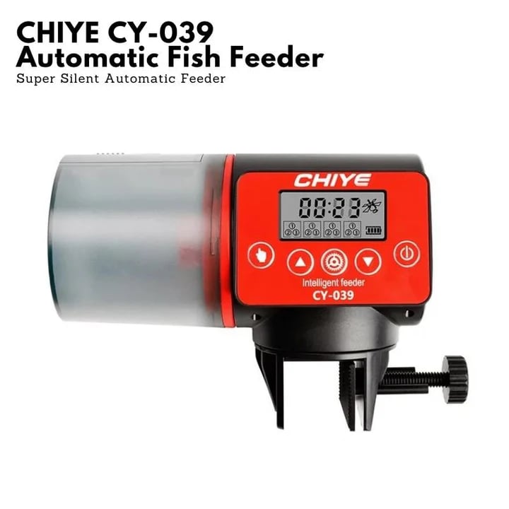 CHIYE CY-039 Smart Automatic Aquarium Fish Feeder | Programmable LCD Display