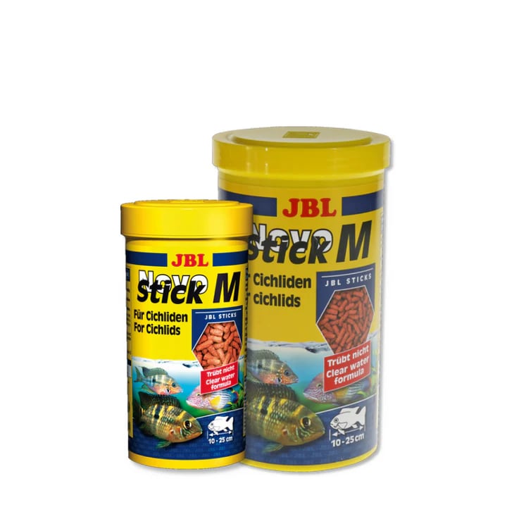 JBL NovoStick M Premium Cichlid Food Sticks High Protein Aquatic Fish Diet