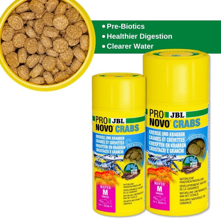 JBL ProNovo Crabs Wafer M: Complete Diet for Vibrant Crayfish and Crabs