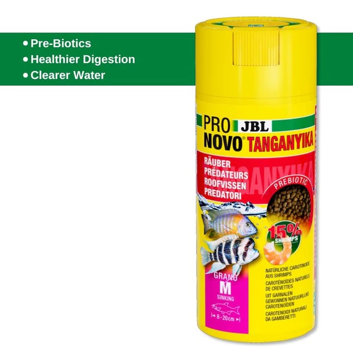 JBL Pronovo Tanganyika Grano M: Premium Granulated Sinking Cichlid Food