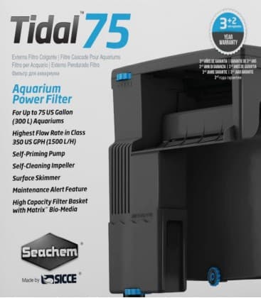 SEACHEM TIDAL 75 AQUARIUM POWER FILTER (SC-6523)