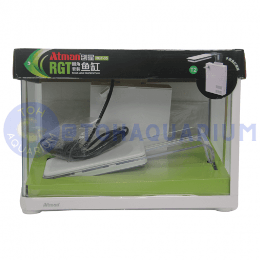 Atman RGT 35.4x18.4x26cm Round Tank Set White