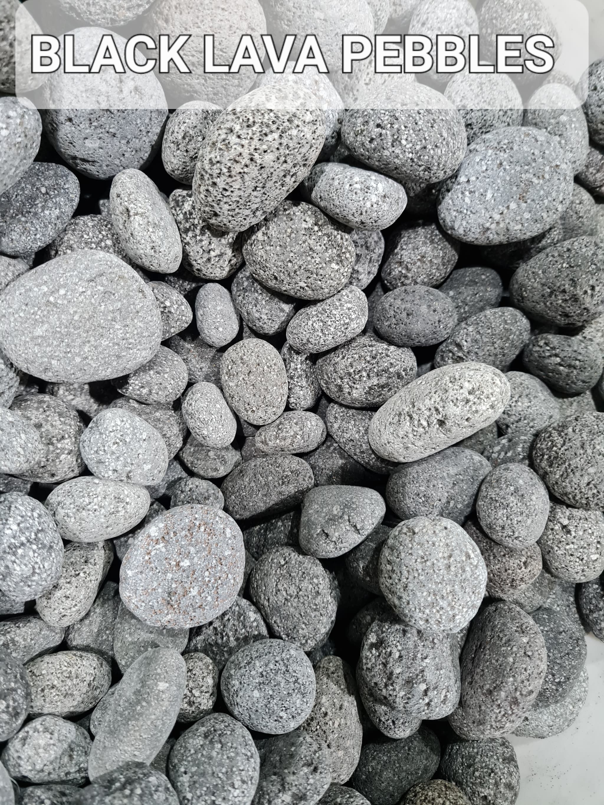 Black Lava Pebbles