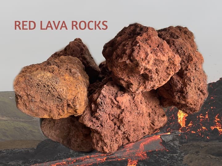Red Lava Rocks`