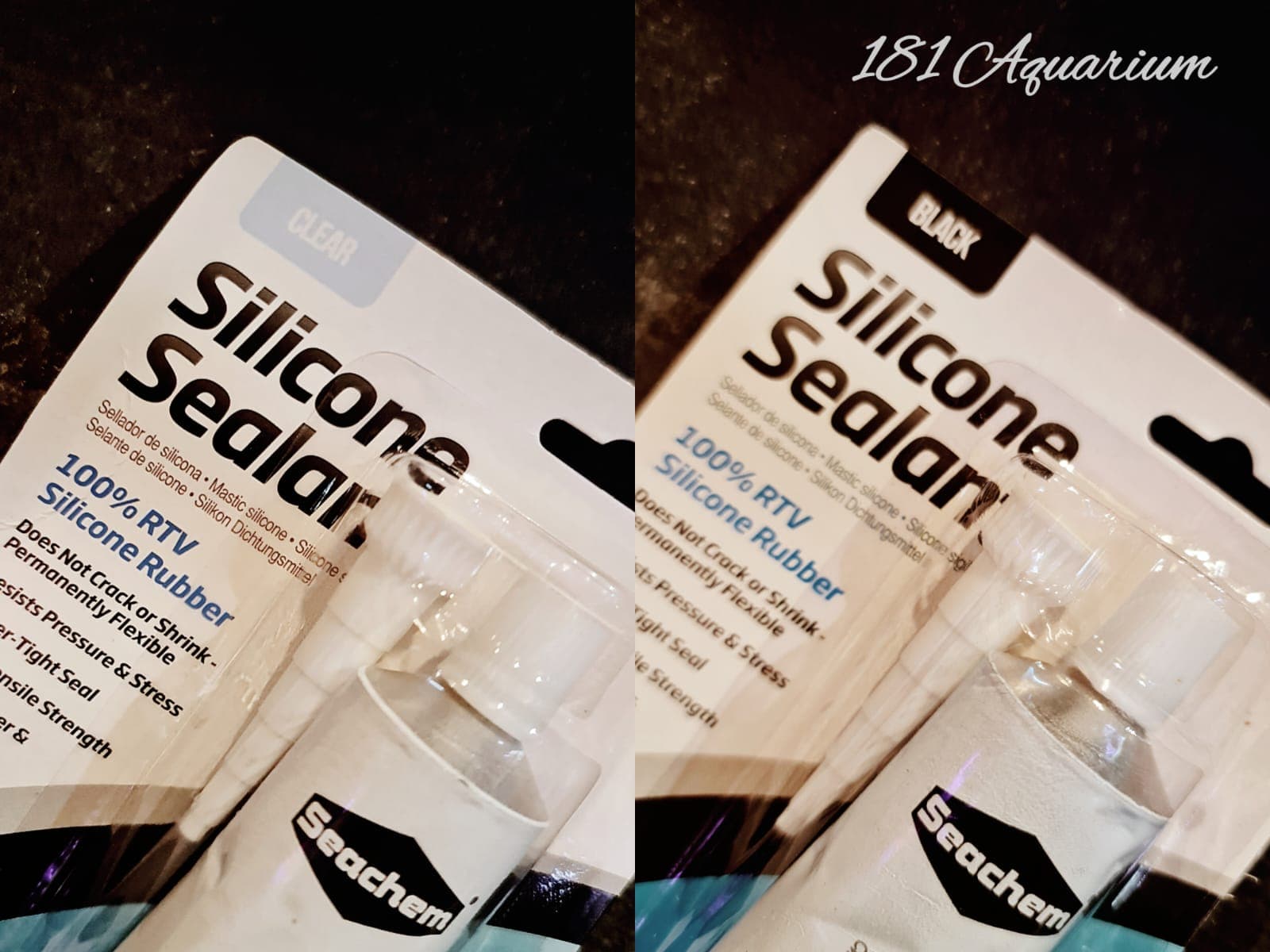 SEACHEM SILICONE SEALANT (85g) - Black/ Clear