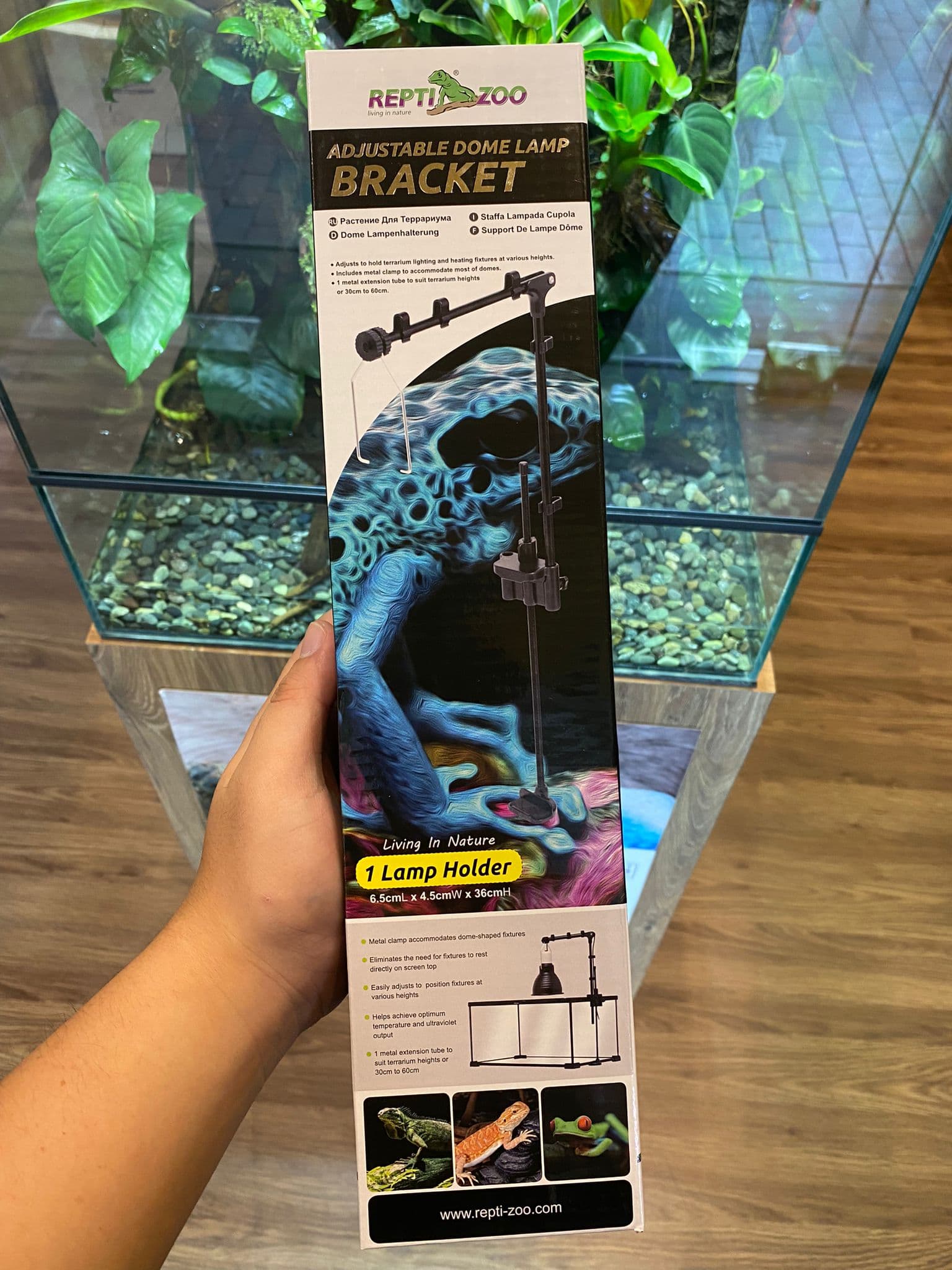 ReptiZoo Adjustable Dome Lamp Bracket(LH001)