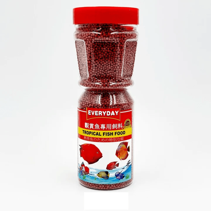 Everyday tropical fish food