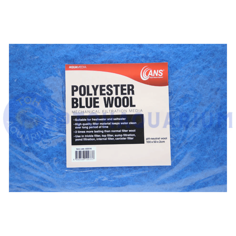 ANS Polyster Blue Wool 100x50x2cm