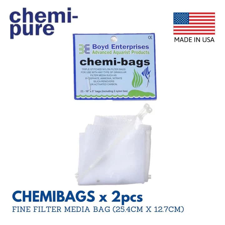 Boyd Chemi Bags: Ultimate Double-Stitched Nylon Filter Media Bags for Aquariums