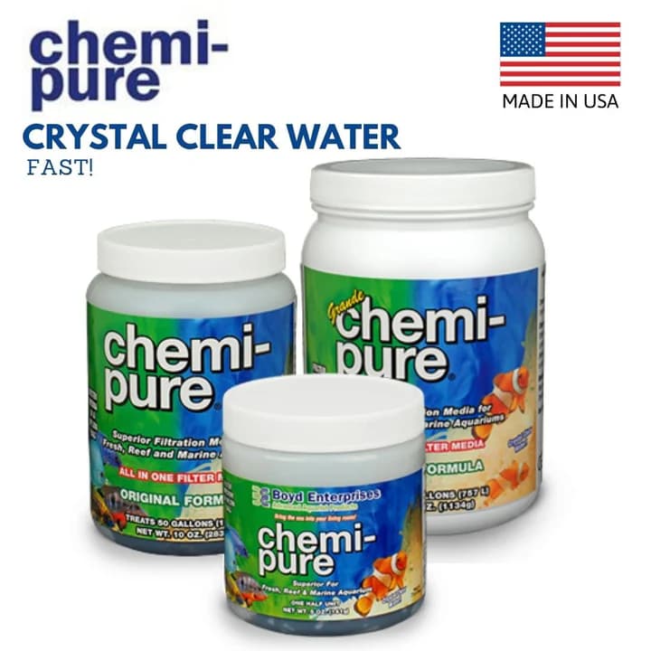 Boyd Chemi-Pure Aquarium Filter Media: Crystal Clear Water, Ammonia, Nitrite, Nitrate Removal