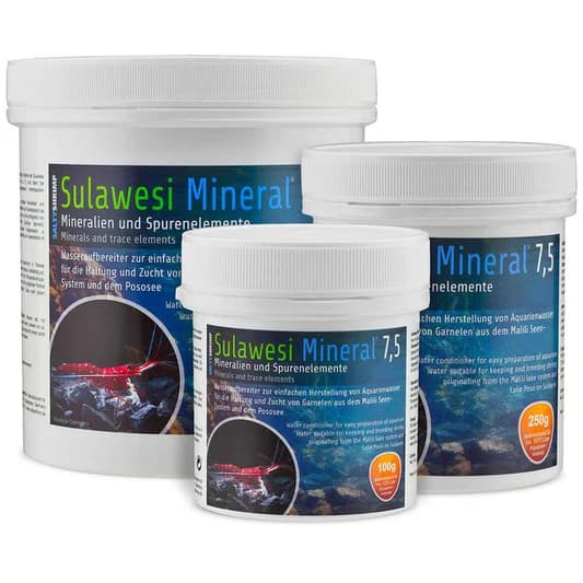 SaltyShrimp Sulawesi Mineral 7.5: Optimal pH Water Remineralizer for Vibrant Shrimp